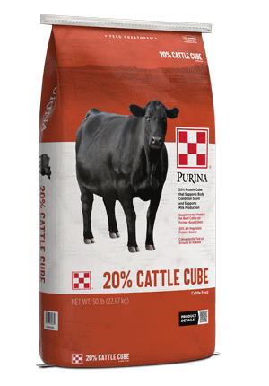 Purina® Cattle Cube 20% (50 lb)