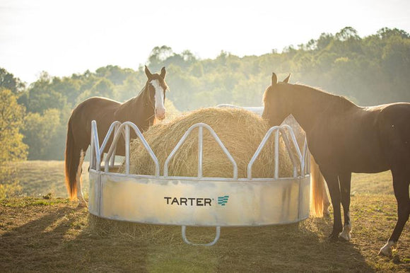 Tarter’s Equine Pro Galvanized Hay Feeder w/ Hay Saver