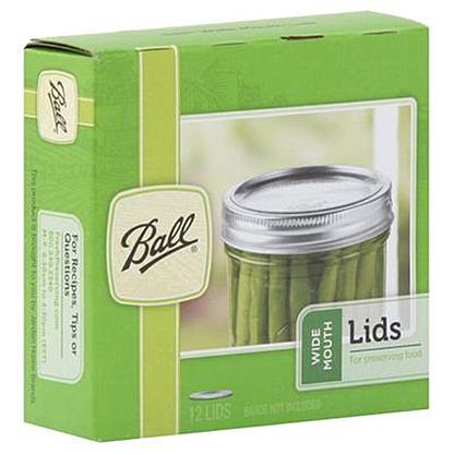 Ball Lids with Bands Wide Mouth 12 lids (12 Pack)